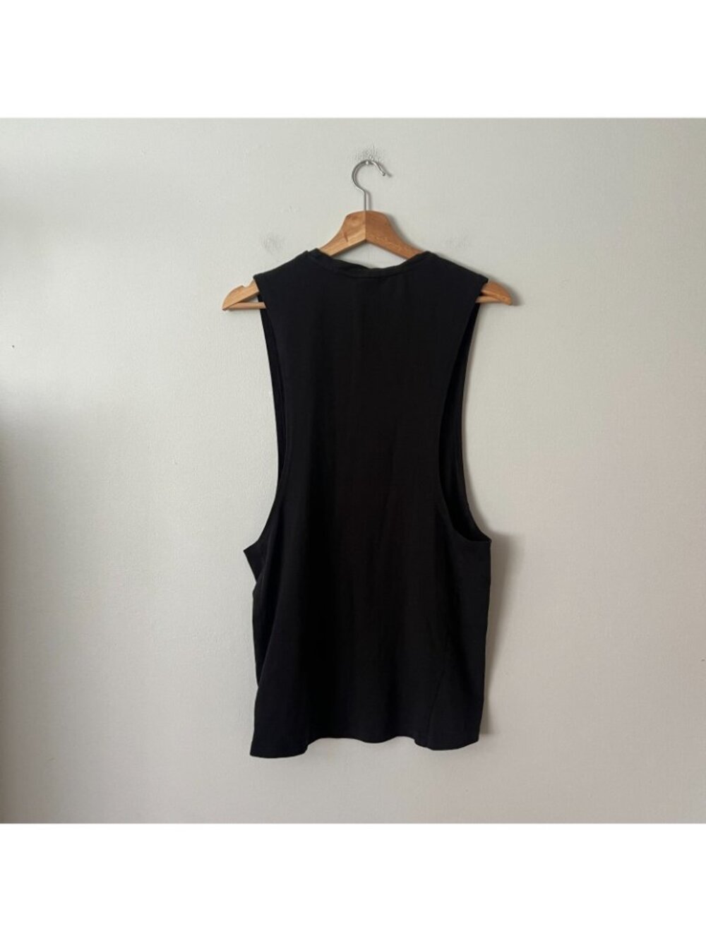 Gymshark Black Drop Arm Athletic Muscle Tank Top Men's Size Large - Picture 7 of 9